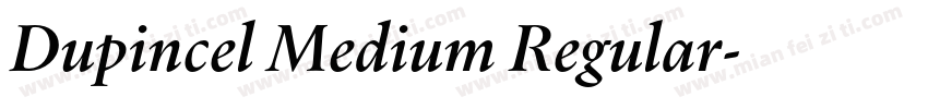 Dupincel Medium Regular字体转换